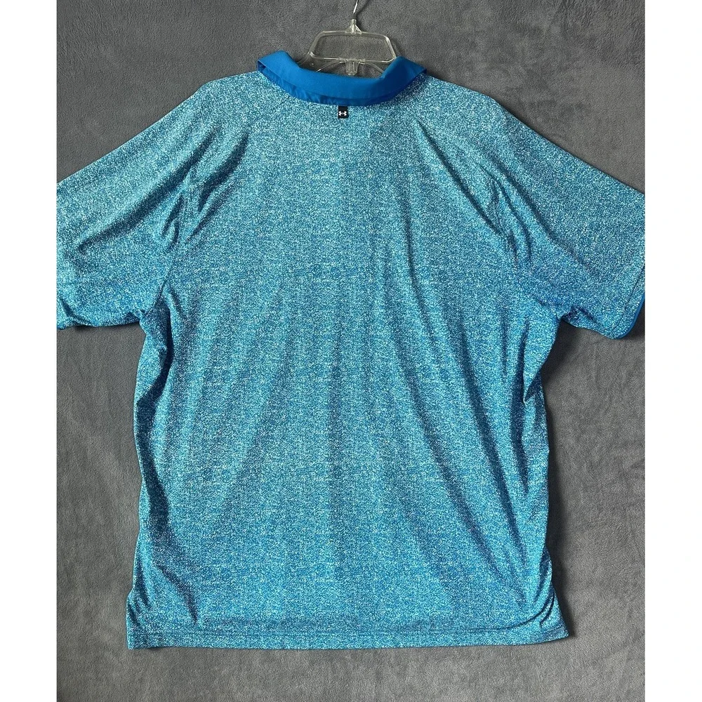 Under‎ Famous Men's The Iso Chill Polo Shirt Size XXL Gold Performance Stretch